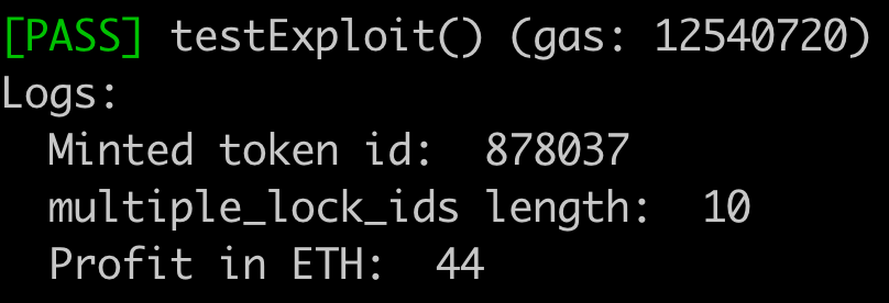 Profit 44 ETH only from withdraw LP FOMO-WETH